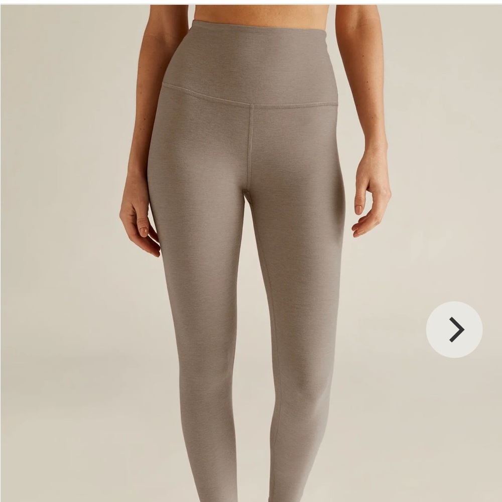 Beyond Yoga  color CHAI Leggings with Wide Waistband